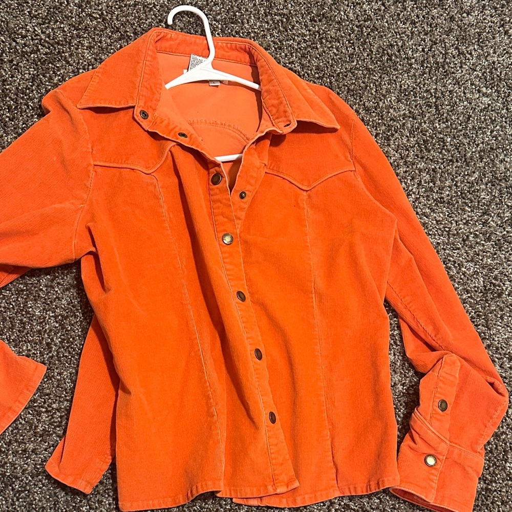 Live a Little Orange Jean Jacket